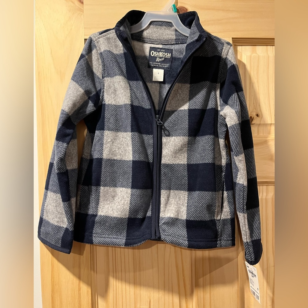 Oshkosh boys 6 fleece zip up
